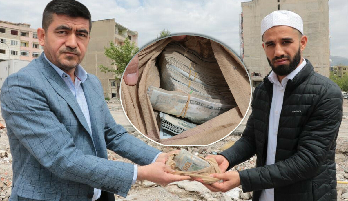 Duaya gittiler, servet buldular: Enkazdan binlerce dolar çıktı