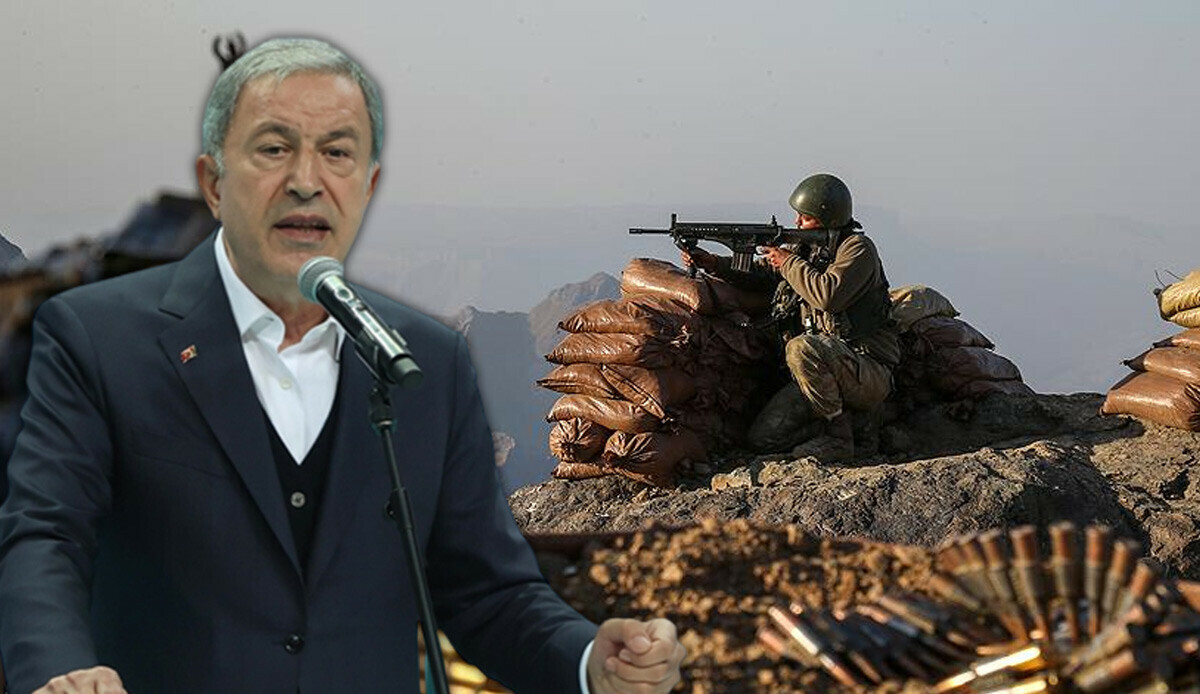 Bakan Akar duyurdu: Son 3 günde Irak ve Suriye'nin kuzeyinde 18 terörist etkisiz! Bakan Akar duyurdu: Son 3 günde Irak ve Suriye'nin kuzeyinde 18 terörist etkisiz!