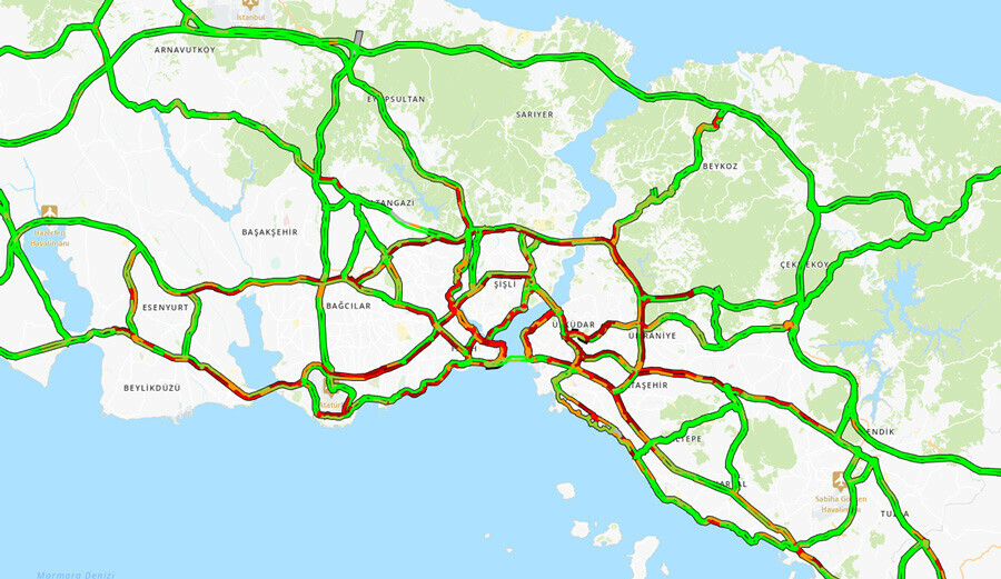 İstanbul'da bayram trafiği: Yoğunluk yüzde 70'e çıktı