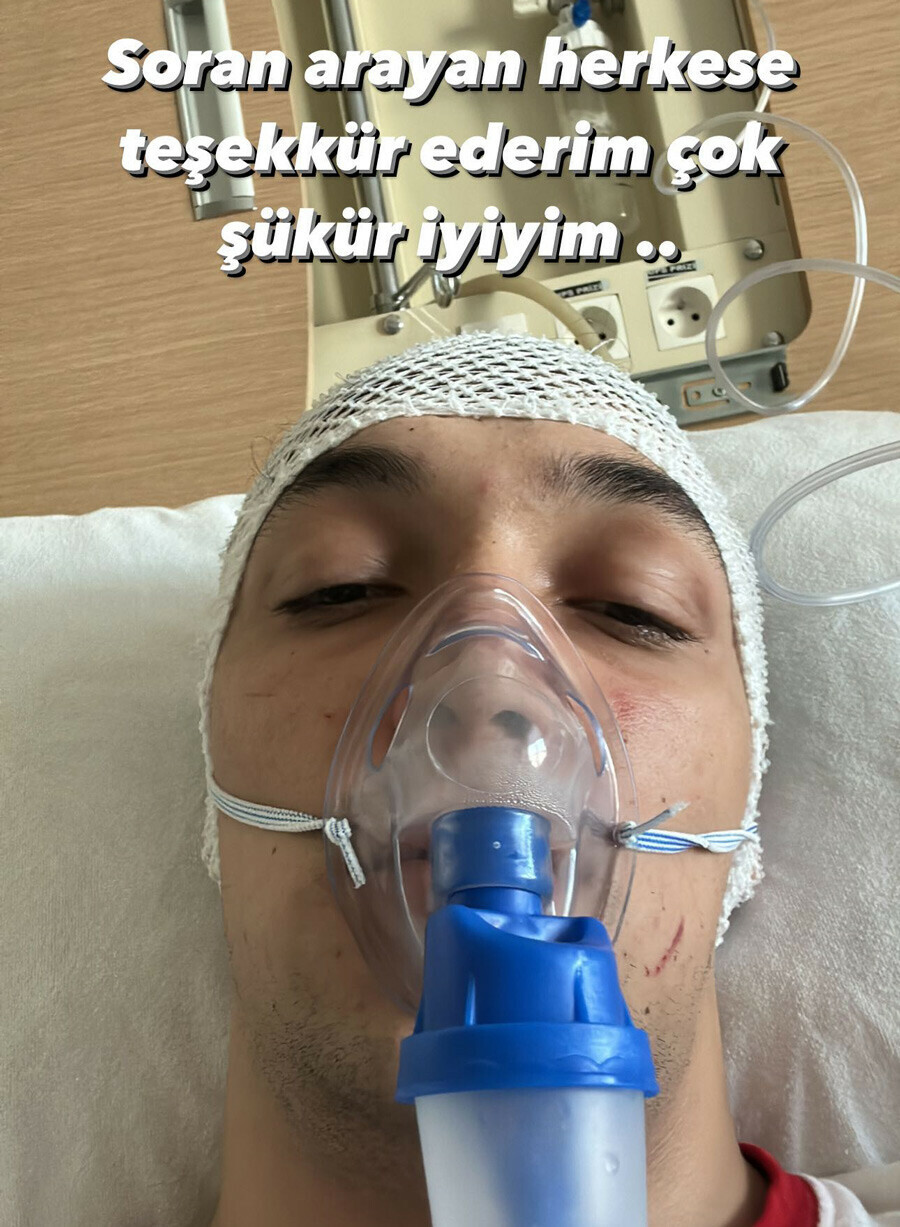Kaza geçiren Masterchef yarışmacısı hastaneden fotoğraf paylaştı Kaza geçiren Masterchef yarışmacısı hastaneden fotoğraf paylaştı