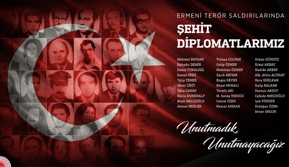 Dışişleri Bakanlığı: Şehit diplomatları unutmadık Dışişleri Bakanlığı: Şehit diplomatları unutmadık