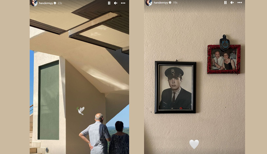 Hande Erçel'in acı kaybı... Dedesini son yolculuğuna uğurladı