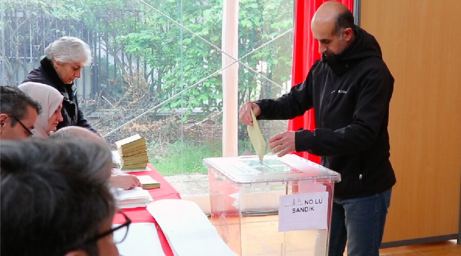 Gurbetçiler, Cumhurbaşkanlığı seçimi için sandık başına gitti