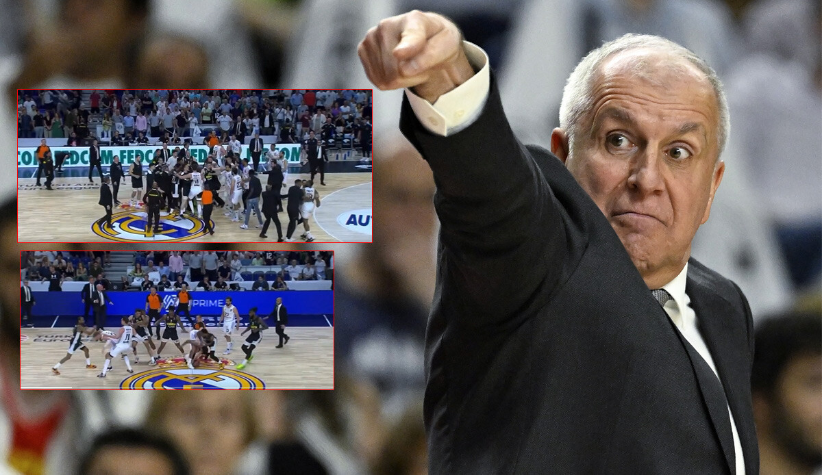 Real Madrid - Partizan maçında parke boks ringine dönüştü, Euroleague tarihinin en büyük kavgası çıktı