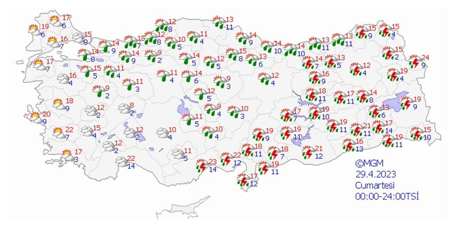 Meteoroloji uyardı! 20 ile sarı kod verildi! Çok kuvvetli geliyor Meteoroloji uyardı! 20 ile sarı kod verildi! Çok kuvvetli geliyor
