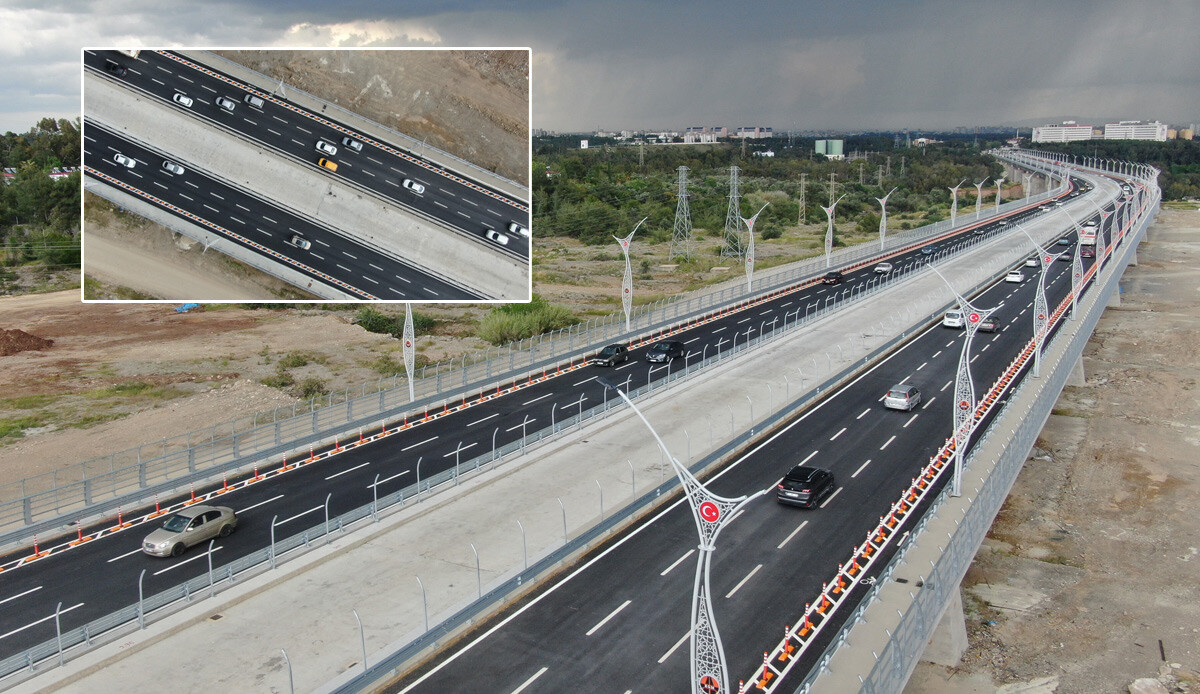 Adana’nın 15 Temmuz Şehitler Köprüsü açılır açılmaz trafik yükünü aldı, sürücüler memnun kaldı