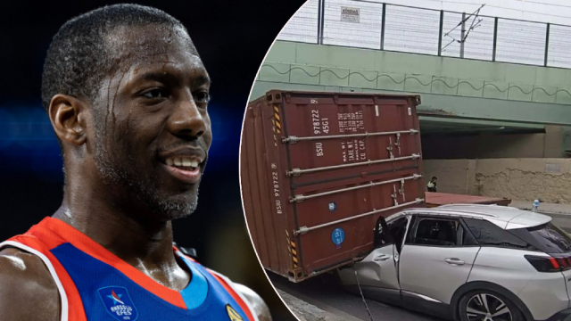Florya'da trafik kazası geçiren ABD'li basketbolcu Bryant Dunston, hastaneye kaldırıldı