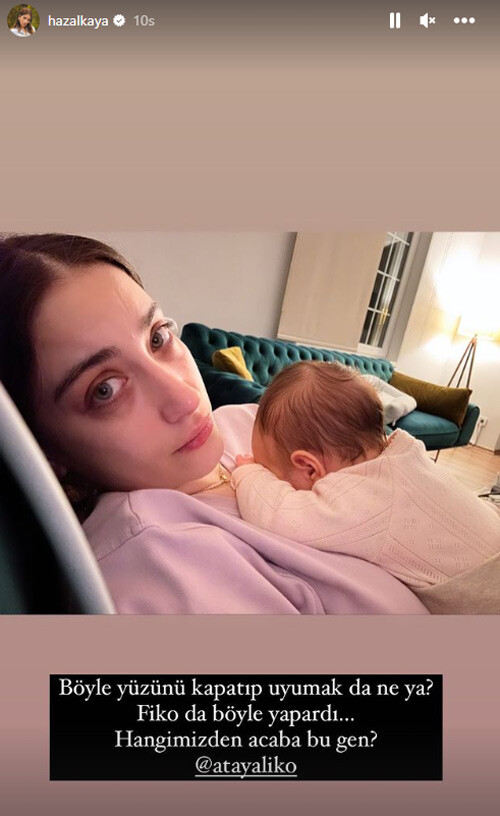 Hazal Kaya ile kızı Leyla Süreyya’dan yeni poz! Fotoğrafa düştüğü not gülümsetti