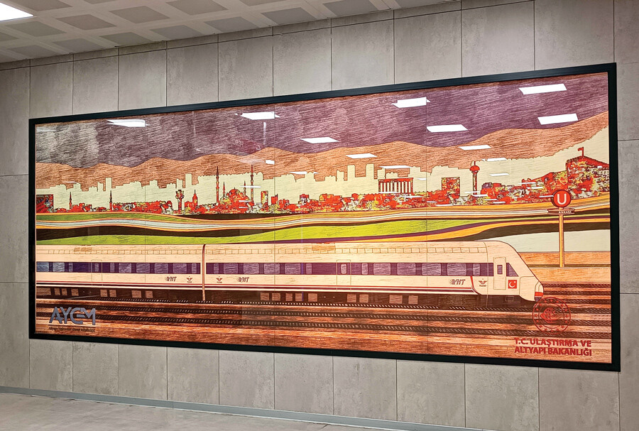 Metroda galeri de var müze de... Sanat durakları