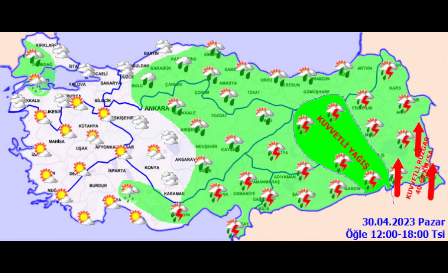 Nisan bitiyor, kış bitmiyor! Meteoroloji’den sarı alarm: Kar, fırtına ve sağanak… Nisan bitiyor, kış bitmiyor! Meteoroloji’den sarı alarm: Kar, fırtına ve sağanak…