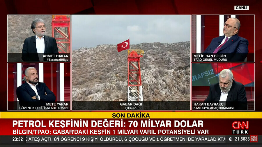 TPAO Genel Müdürü Bilgin, Gabar'daki petrol keşfini anlattı: Değeri 70 milyar dolar TPAO Genel Müdürü Bilgin, Gabar'daki petrol keşfini anlattı: Değeri 70 milyar dolar