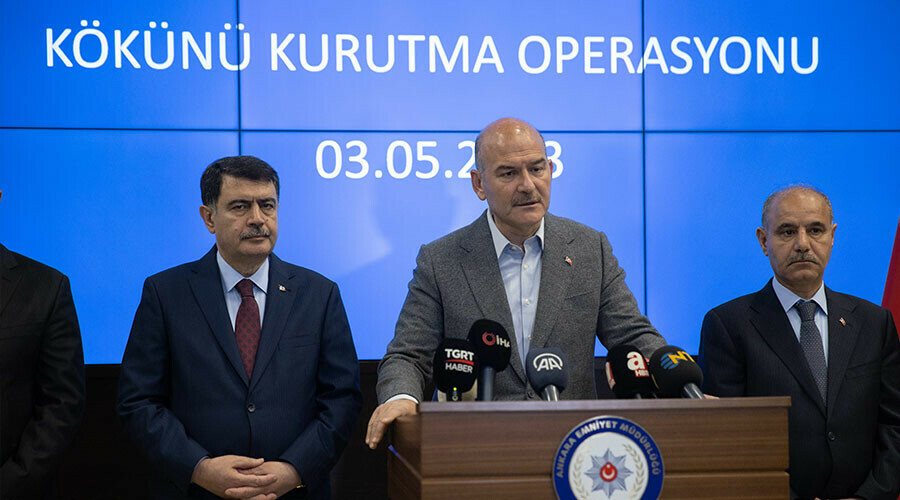 Bakan Soylu duyurdu: 53. Kökünü Kurutma Operasyonu'nda 524 gözaltı