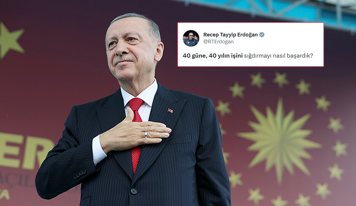 Cumhurbaşkanı Erdoğan &#039;40 güne 40 yılın işini nasıl sığdırdık?&#039; diyerek sıraladı: Önce hayal kurduk, sonra peşine düştük