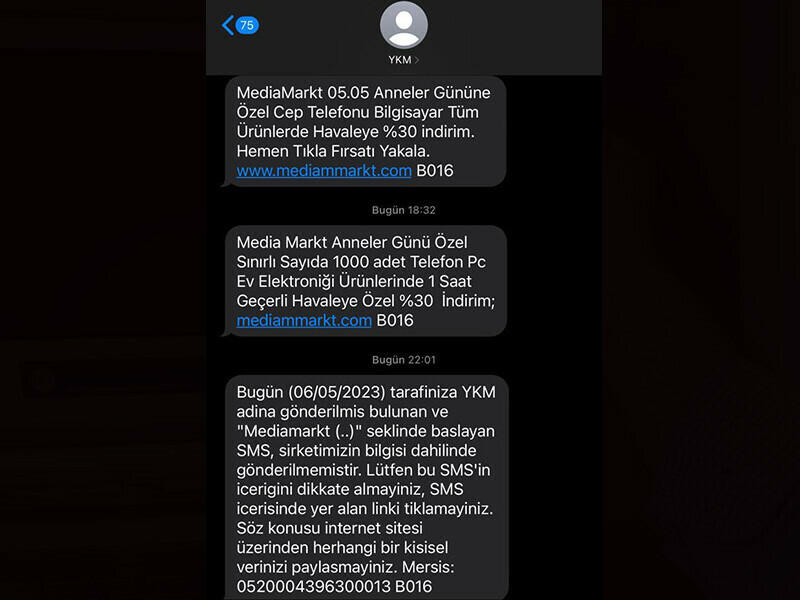 Anneler Günü dolandırıcıları türedi! SMS ile gelen linklere dikkat, MediaMarkt müşterilerini uyardı
