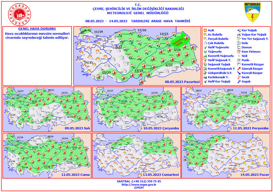 Meteoroloji il il açıkladı, seçim gününe kadar sürecek! 7 günlük hava tahmin raporu paylaşıldı Meteoroloji il il açıkladı, seçim gününe kadar sürecek! 7 günlük hava tahmin raporu paylaşıldı