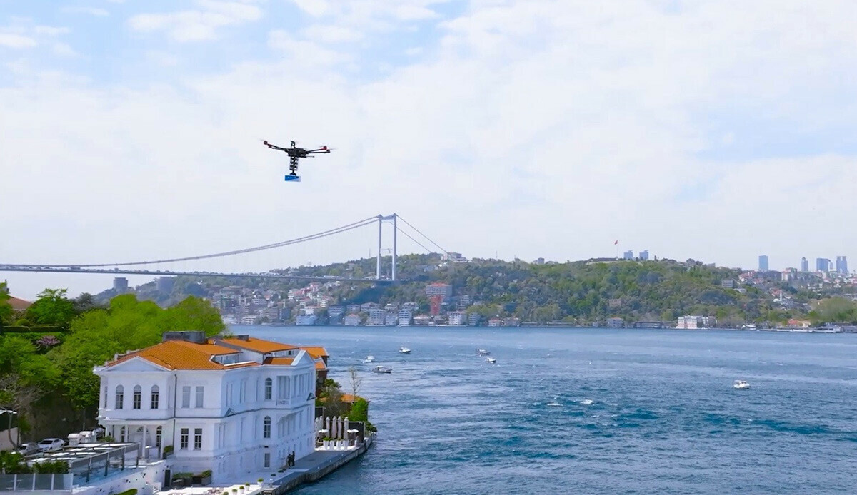 Kargoda yeni dönem! Çubuklu-Emirgan arasında &#039;drone&#039; ile teslimat yapıldı