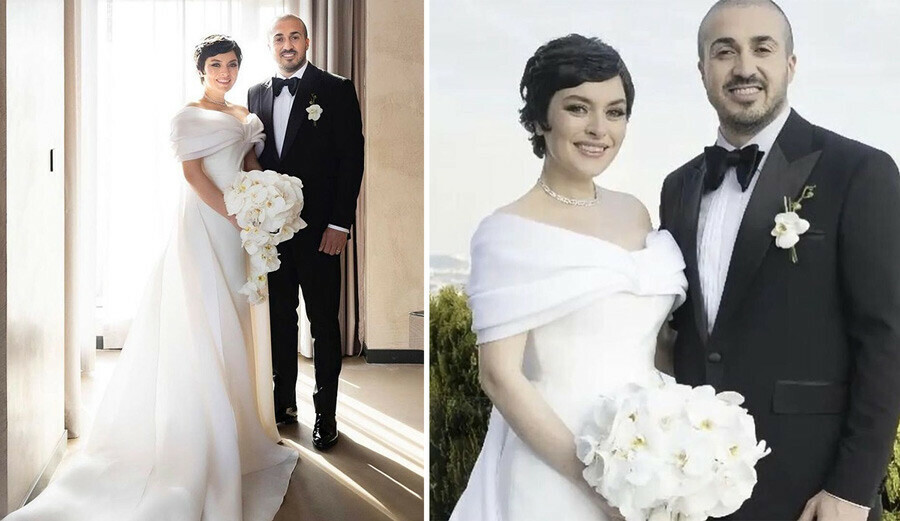 Ezgi Mola sessiz sedasız evlendi! İşte 14 kişilik nikahtan kareler…