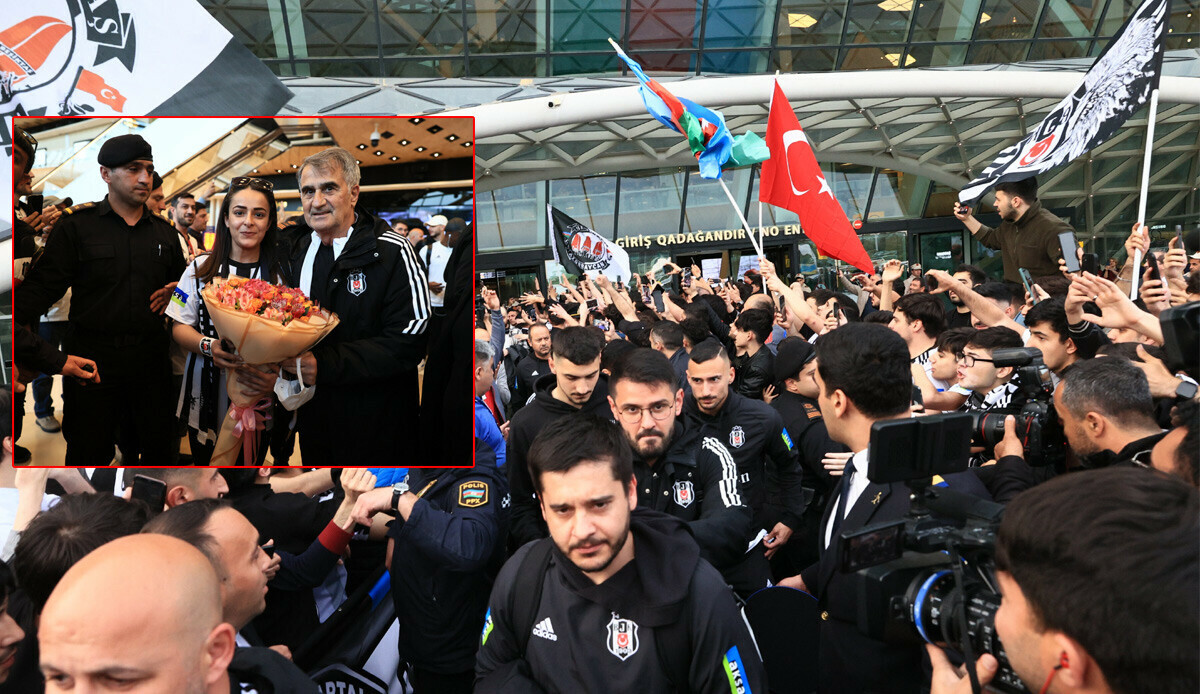 Beşiktaş kafilesi Sabah FC maçı için Bakü&#039;de