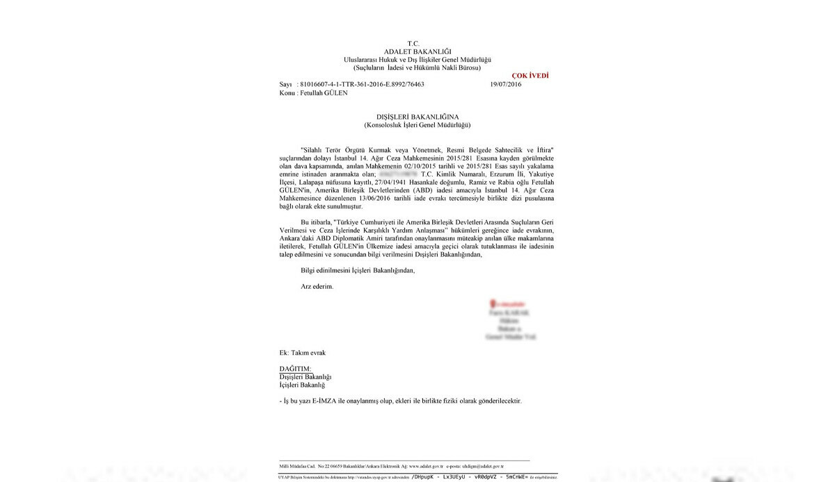 Adalet Bakanlığı'ndan Kılıçdaroğlu'nun FETÖ iddialarına cevap: 27 suçtan iadesi istenmiştir