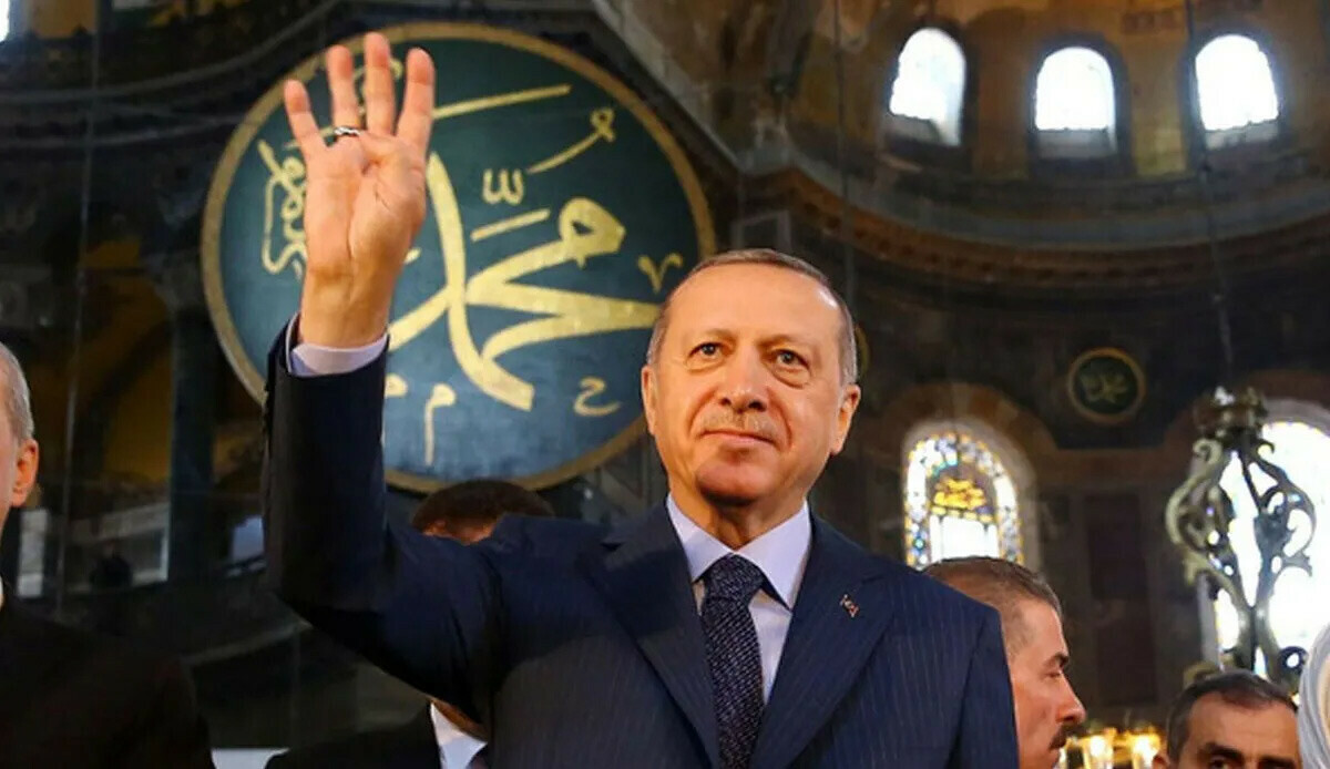 Erdoğan seçim maratonunu Ayasofya