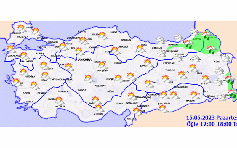 Meteoroloji paylaştı: Hava sıcaklıkları artacak (15 Mayıs 2023 hava durumu) Meteoroloji paylaştı: Hava sıcaklıkları artacak (15 Mayıs 2023 hava durumu)