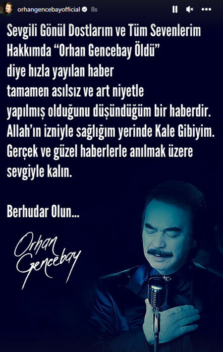 ‘Orhan Gencebay öldü’ haberleri gündem oldu… İlk ağızdan açıklama ‘Orhan Gencebay öldü’ haberleri gündem oldu… İlk ağızdan açıklama