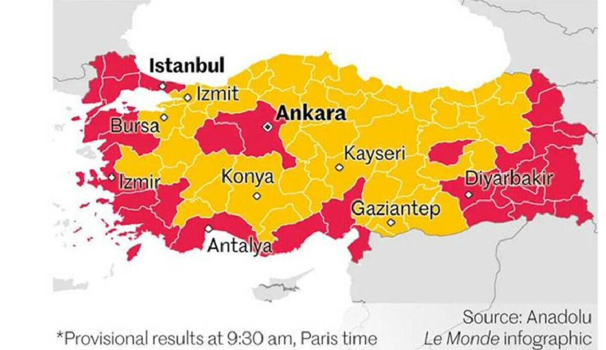 Fransa’da yayınlandı Yunanistan’da yankılandı: Türkiye seçim sonucu haritası olay çıkardı