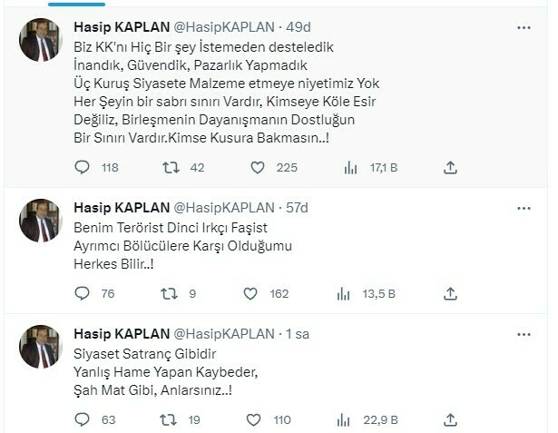 HDP'li Hasip Kaplan'dan Kılıçdaroğlu'na tehdit gibi 'Sinan Oğan' mesajı: Kürtleri kızdırmayın