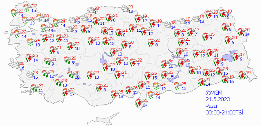 Pazar planı yapanlara sağanak engeli: Meteoroloji 13 kent için sarı alarm verdi Pazar planı yapanlara sağanak engeli: Meteoroloji 13 kent için sarı alarm verdi