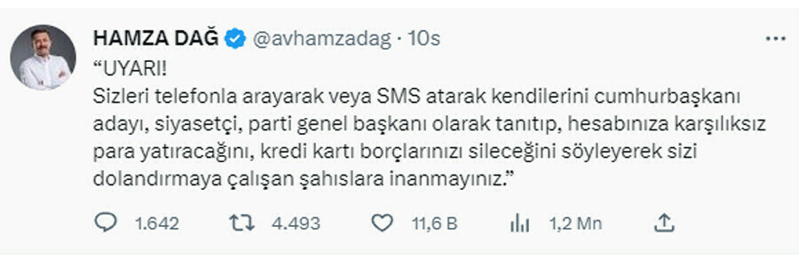 AK Partili Dağ’dan Kılıçdaroğlu’nun ‘kart borcu’ vaadine cevap: Dolandırıcılık