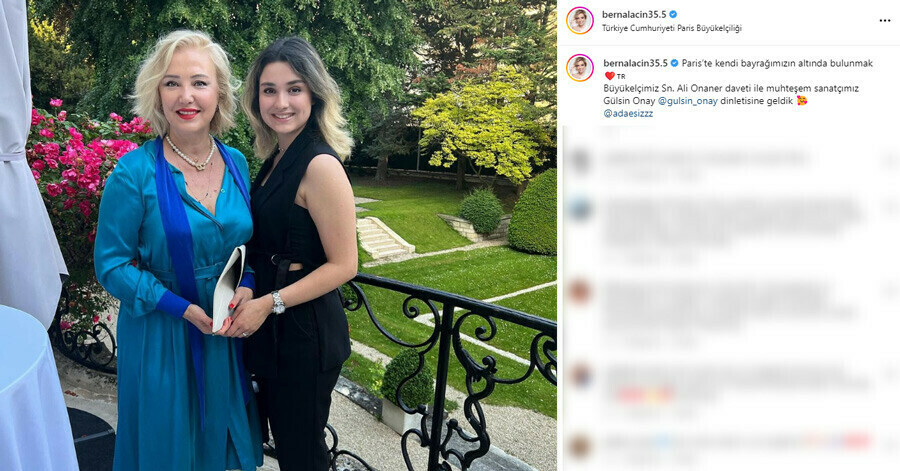 Berna Laçin’in Paris Büyükelçiliği’ne davet edilmesi sosyal medyada yankı uyandırdı Berna Laçin’in Paris Büyükelçiliği’ne davet edilmesi sosyal medyada yankı uyandırdı