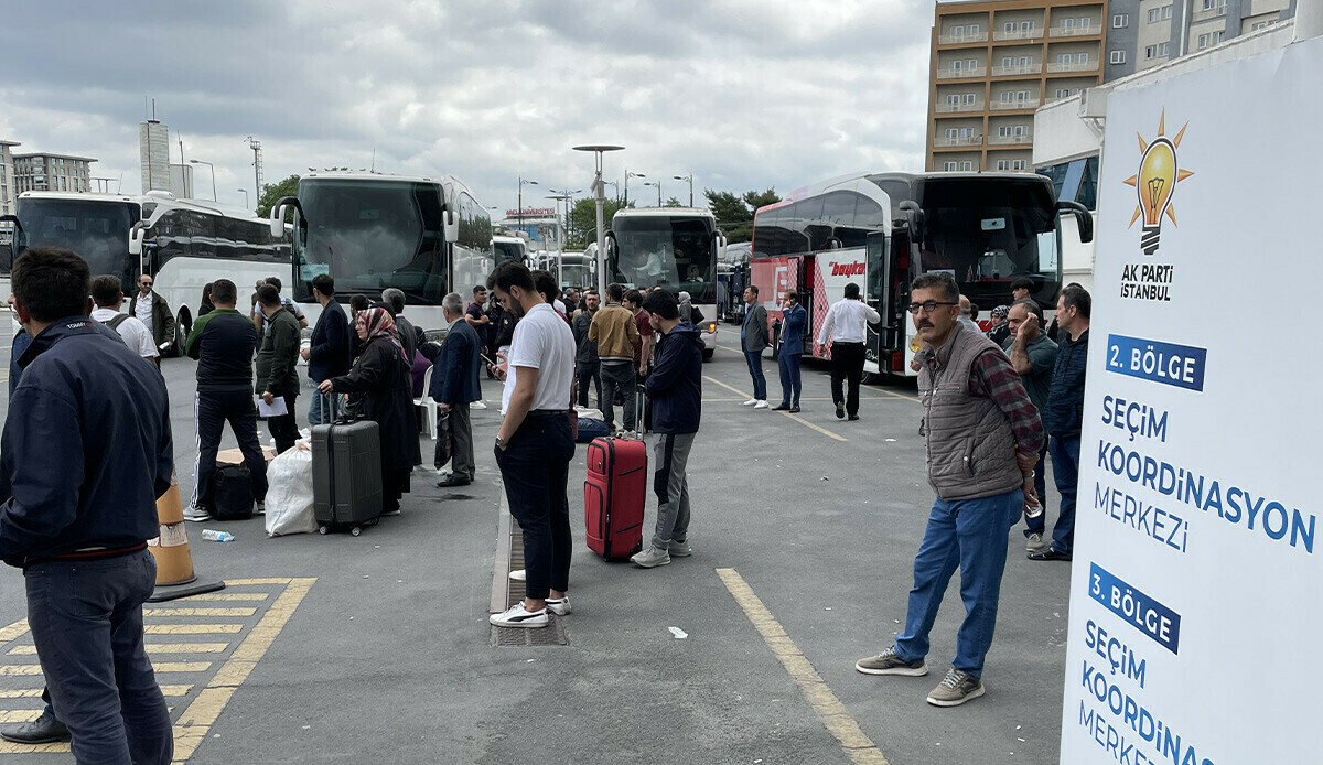 İstanbul dışında oy kullanacaklar dikkat! AK Parti'den seçmenlere ücretsiz ulaşım desteği: Yüzlerce otobüs kalkacak İstanbul dışında oy kullanacaklar dikkat! AK Parti'den seçmenlere ücretsiz ulaşım desteği: Yüzlerce otobüs kalkacak