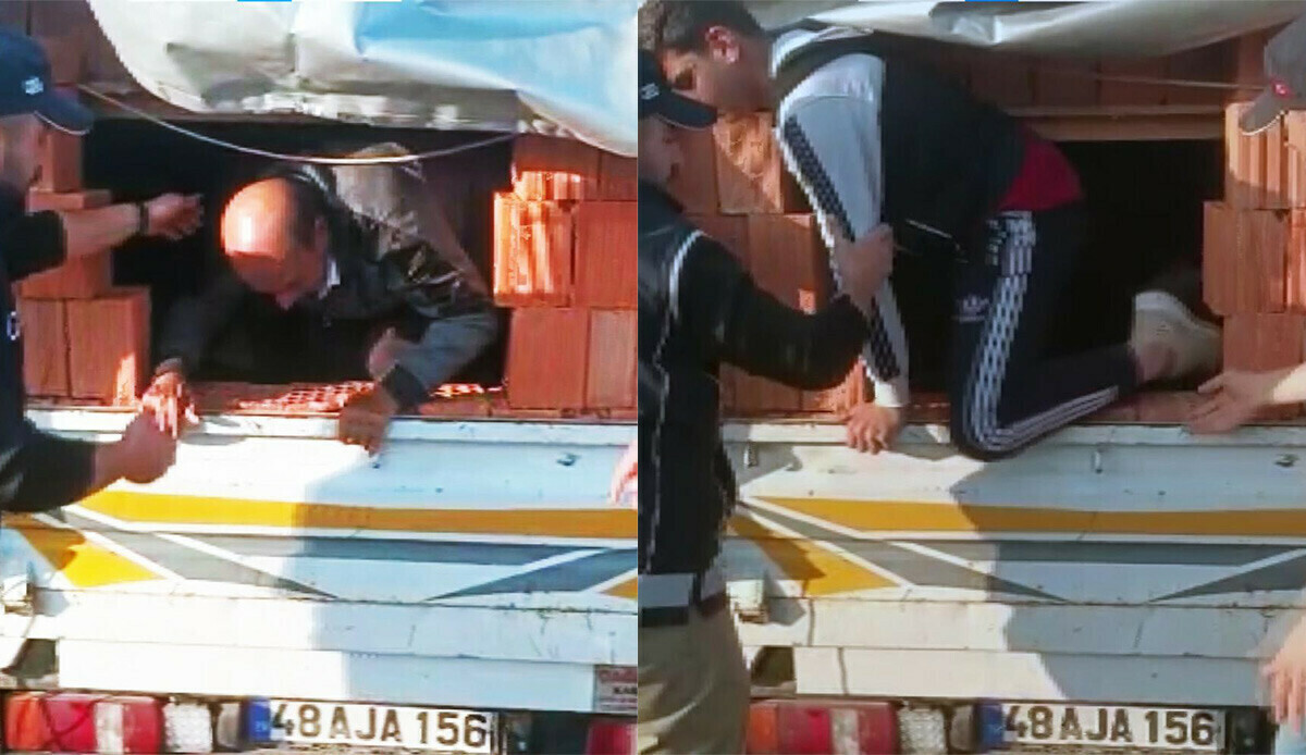 Tuğlaların arasından göçmen çıktı: ‘Yok artık dedirten’ anlar