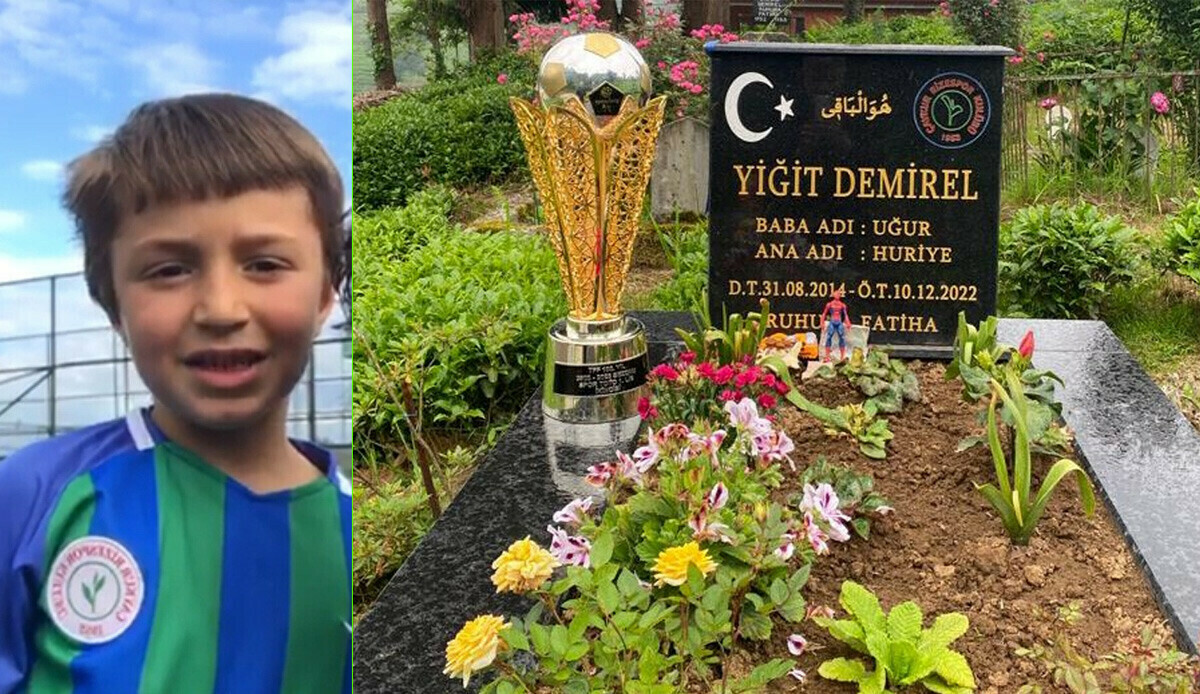 Hiçbir kupa senden daha değerli değil! Çaykur Rizespor'un kupası Yiğit Demirel'in kabrinde Hiçbir kupa senden daha değerli değil! Çaykur Rizespor'un kupası Yiğit Demirel'in kabrinde