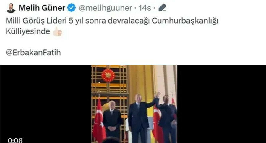 Yeniden Refah Parti'li Güner'den dikkat çeken Tweet: Milli Görüş lideri...