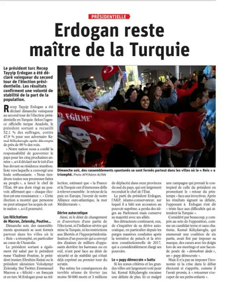 Fransız basını Erdoğan kazanınca tavır değiştirdi: Türkiye'nin ustası