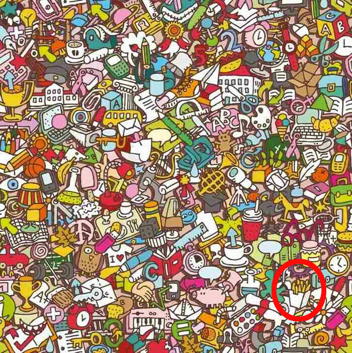 Beyni zorlayan test: Patates kızartmasını 7 saniyede bulanlar üstün zekalı sayılıyor