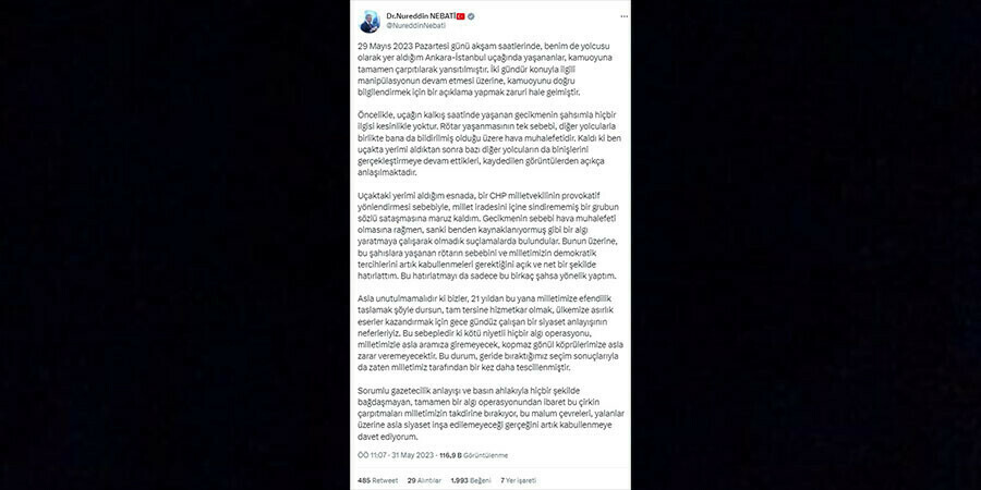 Bakan Nebati’den yolculuk yaptığı uçakta yaşanan tartışmaya ilişkin açıklama Bakan Nebati’den yolculuk yaptığı uçakta yaşanan tartışmaya ilişkin açıklama
