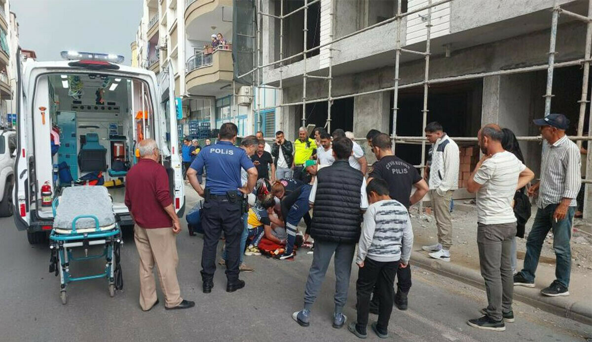 Üçüncü kattan düşen işçi ağır yaralandı Üçüncü kattan düşen işçi ağır yaralandı