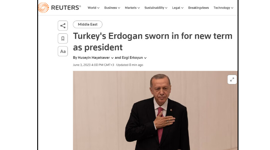 Cumhurbaşkanı Erdoğan'dan tarihi yemin! Türkiye'de yeni dönem dünya manşetlerinde Cumhurbaşkanı Erdoğan yeni dönem için yemin ederek göreve başladı.