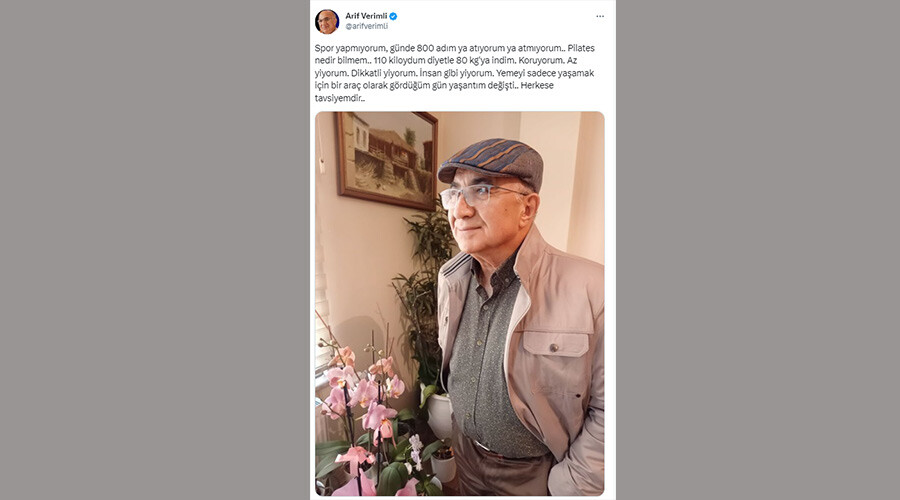 Son halini paylaşan Prof. Dr. Arif Verimli 30 kilo verdiğini açıkladı! Sırrını da söyledi Son halini paylaşan Prof. Dr. Arif Verimli 30 kilo verdiğini açıkladı! Sırrını da söyledi