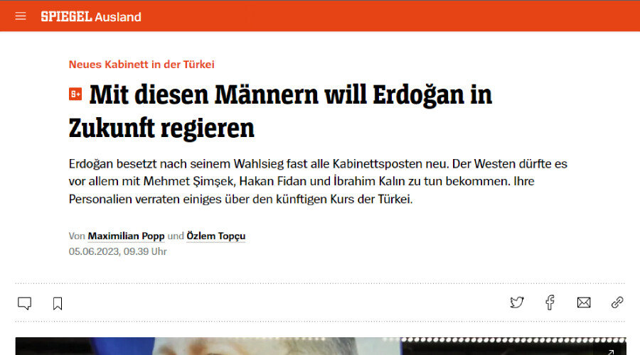 Alman medyasından yeni kabine yorumu: İki isim Batı'ya karşı Erdoğan'ın yeni dönem silahı