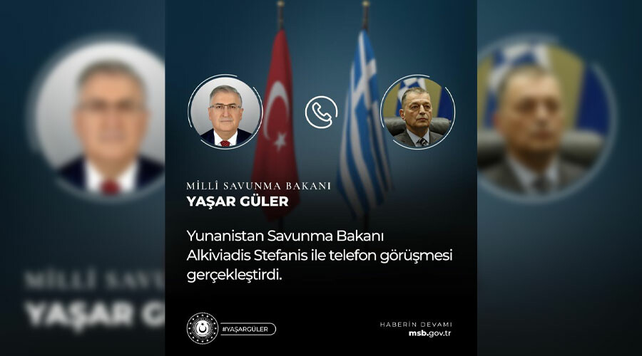 Yunanistan Savunma Bakanı Stefanis’tan Yaşar Güler’e tebrik