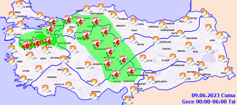 Meteoroloji’den 11 ile ‘sarı’ uyarı! Kuvvetli sağanak geliyor