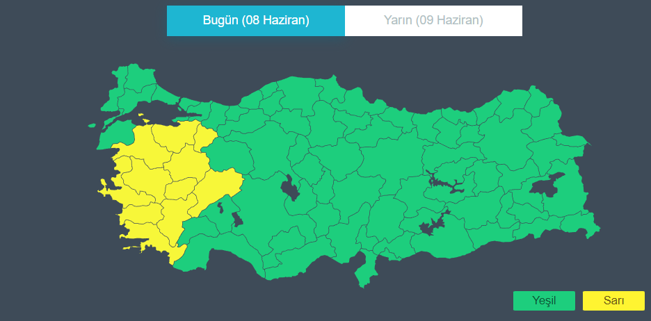 Meteoroloji’den 11 ile ‘sarı’ uyarı! Kuvvetli sağanak geliyor