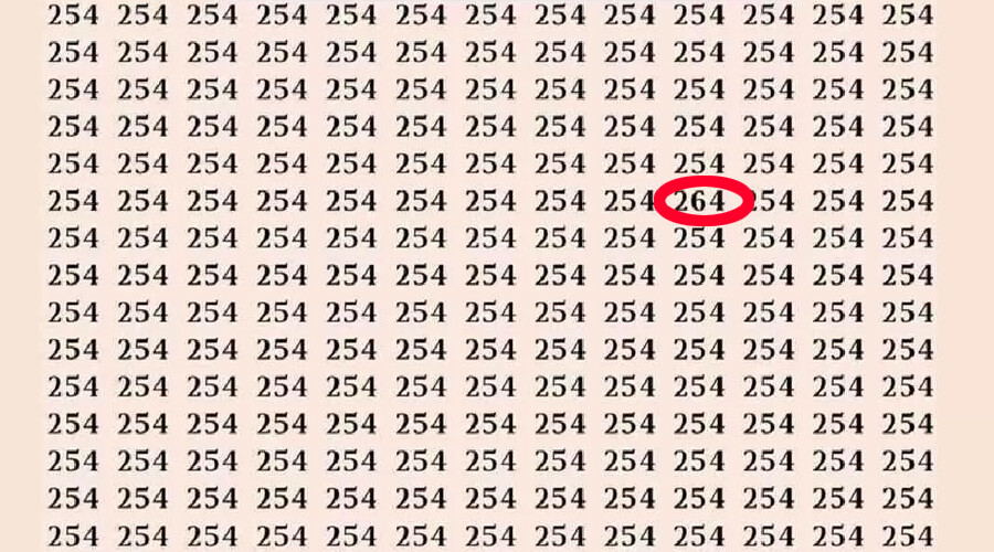 Süre: 3 saniye… Süper zeki olanlar farklı sayıyı buluyor!