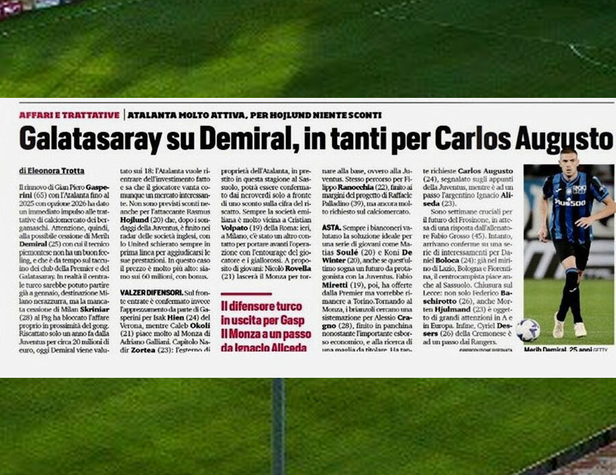 Süper Lig'de yılın transferi! İtalyanlar duyurdu: Merih Demiral Galatasaray'a imza atacak