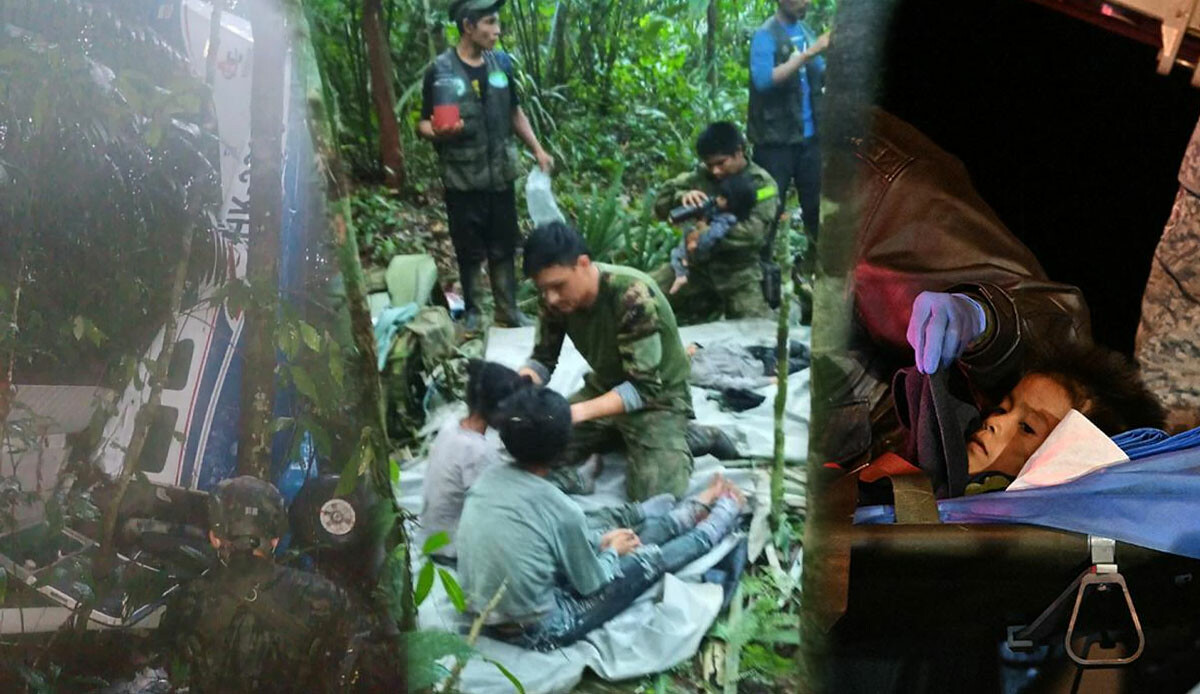 Kolombiya’da inanılmaz kurtuluş! Resmi kaynaklar doğruladı: Düşen uçaktaki 4 çocuk 40 gün sonra bulundu