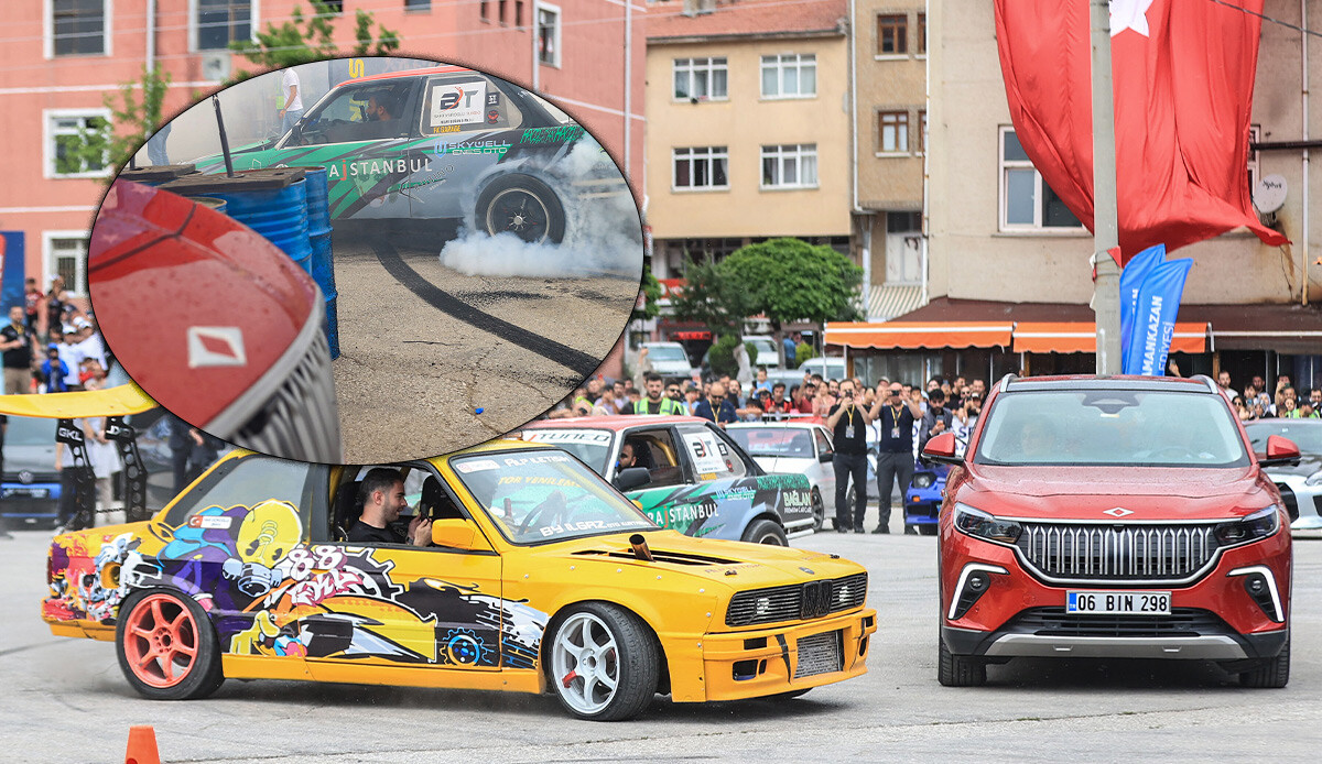 Ankara'da modifiye araçlardan görsel şölen! TOGG’un etrafında şov yaptılar