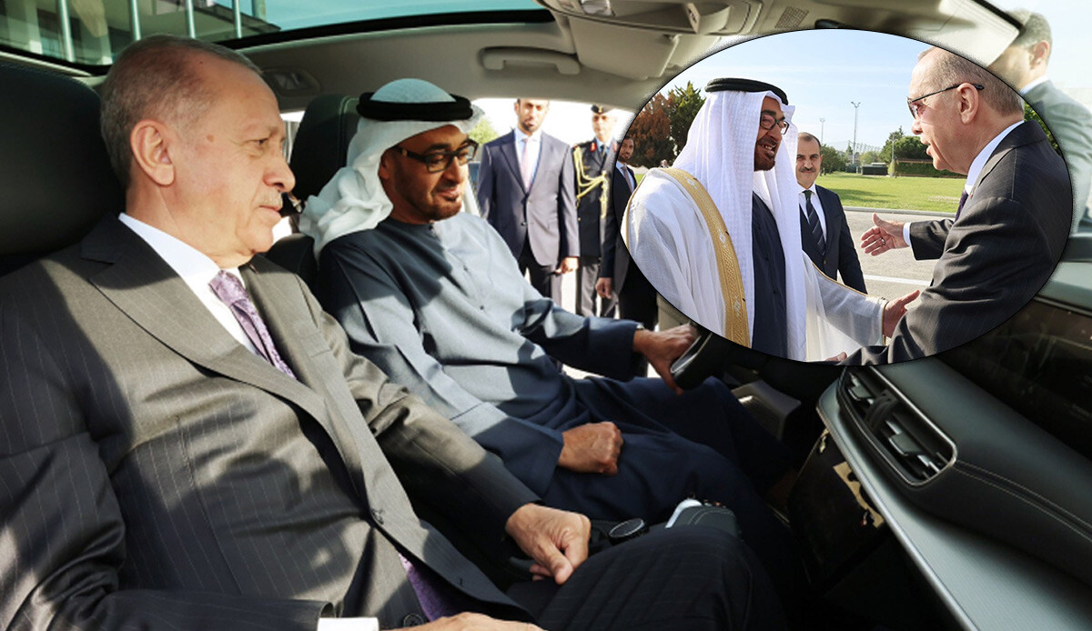 Cumhurbaşkanı Erdoğan BAE Devlet Başkanı ile görüştü! Al Nahyan TOGG